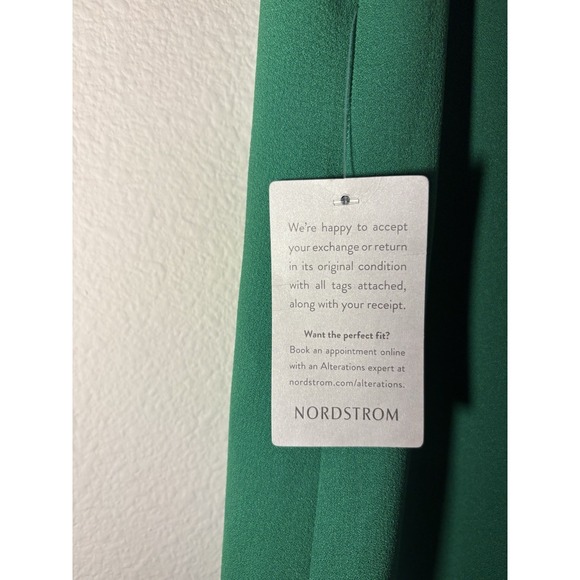 NWT Charles Henry Party Dress Womens Sz L Green Ruffle Off Shoulder 9853CH-S6 - Picture 3 of 8